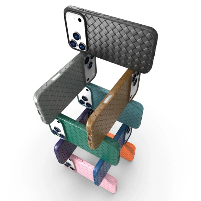 Luxury Woven Pattern Shockproof TPU Case for iPhone 17 Pro / Pro Max
