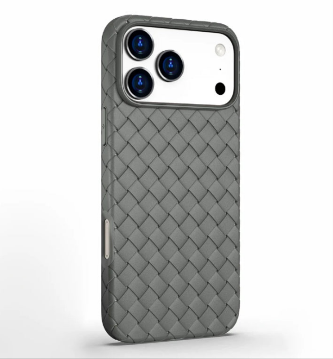 Luxury Woven Pattern Shockproof TPU Case for iPhone 17 Pro / Pro Max