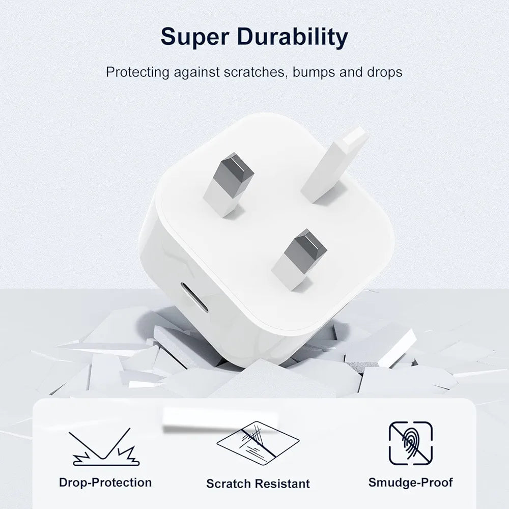 Apple 35W PD Fast Charger (UK Plug) — USB-C Power Adapter