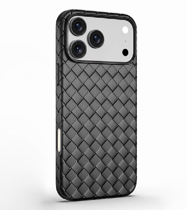 Luxury Woven Pattern Shockproof TPU Case for iPhone 17 Pro / Pro Max