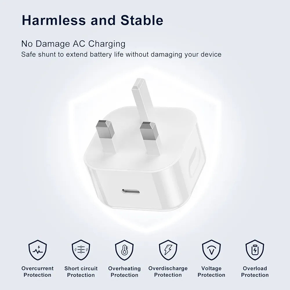Apple 35W PD Fast Charger (UK Plug) — USB-C Power Adapter