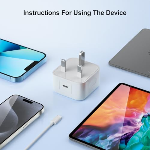 Apple 25W PD Fast Charger (UK Plug) — USB-C Power Adapter